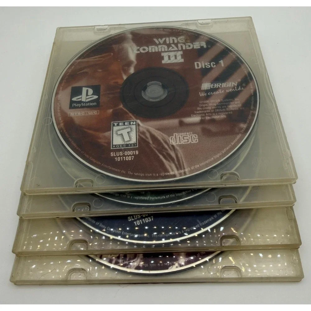 Wing Commander III Heart of the Tiger PS1 PlayStation 4-Disc SLUS-00019 Origin